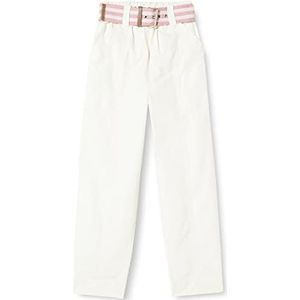Pinko rigore broek leer ovo dames, Z15_wit Nembo, 40 NL