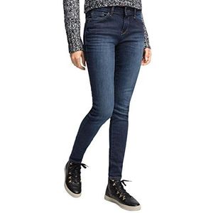 ESPRIT Skinny jeansbroek voor dames met mooie wassing, blauw (Blue Dark Wash 901), 27W x 32L