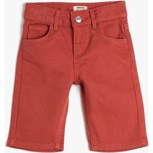 Koton Boys's Chino bermuda zakken katoenen shorts, koraal (406), 11-12 Jaar