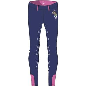 HKM Pony Dream II Siliconen volledige zitting Leggings voor kinderen Donkerblauw 146/152