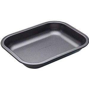 KitchenCraft MasterClass Kleine Braadpan Met Antiaanbaklaag, Heavy Duty, Koolstofstaal, 27 x 21 x 4 Centimeter, Grijs, KCMCHB72