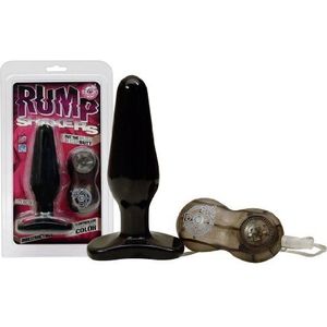 Doc Johnson Rump Shakers - Medium - Anale Plug met Multi- Speed Vibrator - 14 cm lang - zwart