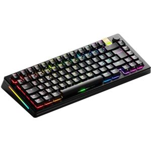 Glorious Gaming GMMK 3 PRO HE: Wireless Gaming Keyboard Rapid Trigger, hall effect, aluminium behuizing, 8K polling, hotswap MX & HE-switches, verstelbare bediening, TKL 75%, Nordische QWERTY - Zwart
