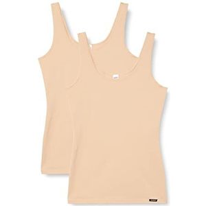 Skiny Onderhemd voor dames (verpakking van 2 stuks), nude, 40