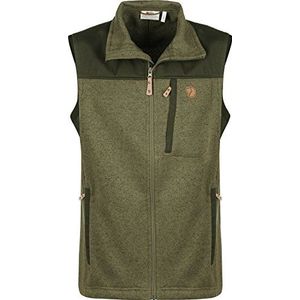 Fjallraven Buck Fleece Vest M Sweatshirt, heren, Laurel Green-Deep Forest, XXL