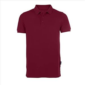 HRM Heren Zware Polo, Bordeaux, Maat 4XL I Premium Heren Poloshirt Gemaakt van 100% Katoen I Basic Polo Shirt Wasbaar tot 60°C I Hoogwaardige & Duurzame Herenkleding I Werkkleding