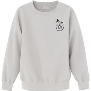 NAME IT Jongens Nkmvasse Ls Nreg Sweat Unb, lichtgrijs gem., 116