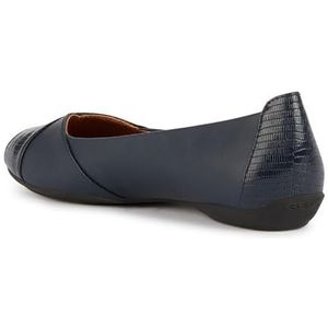 Geox Dames D Charlene A Ballet Flat, Navy, 36 EU, Donkerblauw, 36 EU