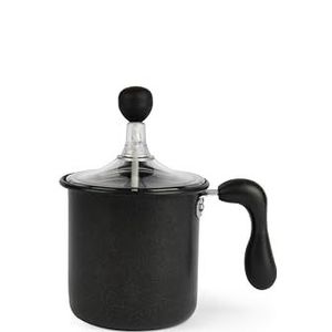 Excelsa Cappuccino Time Creamer Handmelkopschuimer, 6 kopjes, zwart