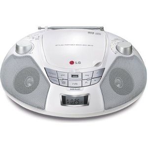 LG SB16W draagbare radio USB Host, CD/MP3, wit