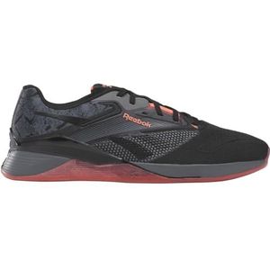 Reebok Unisex Nano X4 Sneaker, PUGRY6/ZWART/ORGFLA, 7.5 UK, Pugry6 Zwart Orgfla, 41 EU