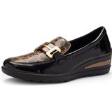 ara Zürich 2.0 slippers voor dames, zwart, noeren, 35 EU breed, Zwarte moeren, 35 EU Breed