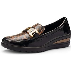 ara Zürich 2.0 slippers voor dames, zwart, noeren, 35 EU breed, Zwarte moeren, 35 EU Breed