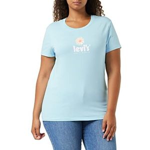Levi's The Perfect Tee T-shirt Vrouwen, Poster Logo Blue, M