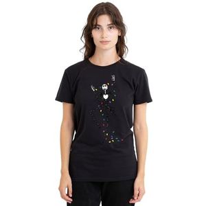 The Nightmare Before Christmas Jack Fairy Lights dames T-shirt, zwart, S, dames, Zwart, S