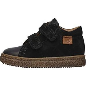 Naturino Albus VL-sneakers van nappaleer en suède, zwart, 22 EU