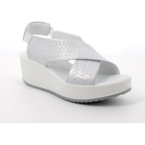 Igi&Co D.Candy Damessandalen met sleehak, zilver, 37 EU, Zilver, 37 EU
