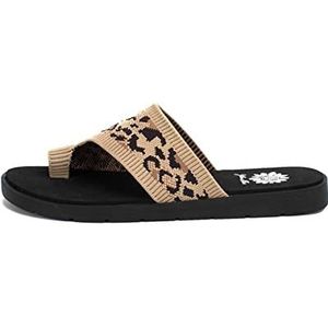 Yellow Box Women's Feeza Sandal, Leopard, 8