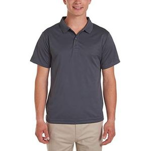 Nautica Young Men's Uniform Short Sleeve Performance Polo, antraciet