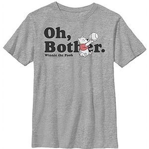 Disney Winnie The Pooh More Bothers Boy's Crew Tee, Athletic Heather, XS, Athletic Heather, XS