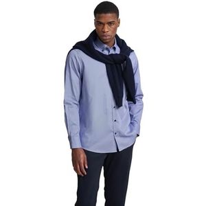 bugatti Vrijetijdshemd voor heren, 1:1 mouw, blauw, L
