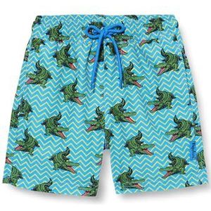 Playshoes Jongens zwemshorts zwembroek, aquablauw krokodil, 98/104 cm