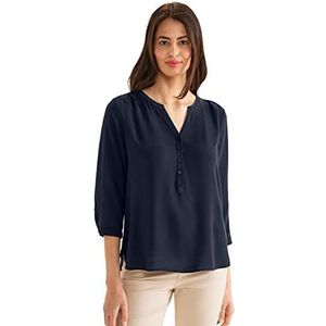 Street One dames kanten blouse, blauw (deep blue), 34