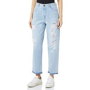 Pinko Maddie Mom Denim helder + Ramm jeans dames, pjn_wash bleach hellell, 28 NL