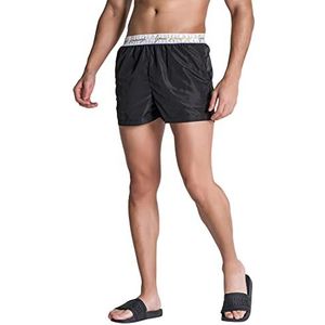 Gianni Kavanagh Zwarte capri shorts, badmode, XS heren