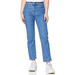Levi's 501 Crop Jeans voor dames, Sansome Breeze Stone, 28W x 26L