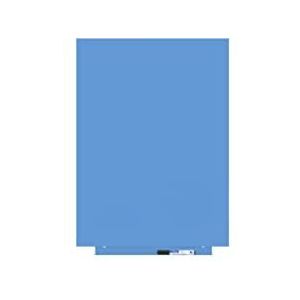 Rocada Blauw markeerbord | Blauw magneetbord zonder frame | Magneetbord voor de muur | Gepatenteerd bevestigingssysteem met magneet | Blauw bord 55 x 75 cm