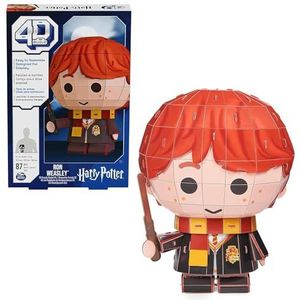 4D Build - Ron Weasley - 3D-puzzel van de populaire Harry Potter-filmheld van hoogwaardig karton, 87 delen, voor fans van de magische avonturenserie vanaf 12 jaar