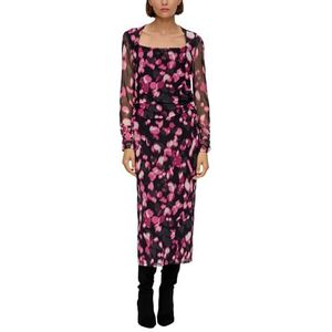 s.Oliver BLACK LABEL Maxi-jurk voor dames, met allover print, 99a3, 40