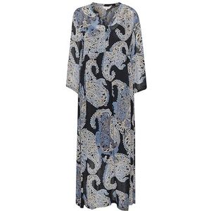 Part Two - Poloniapw Dr Dress - Maxi-jurk - Veelkleurig - 3/4-mouwen - Ronde hals met V-split