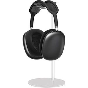 Koptelefoon Standaard Aluminium, Headset Houder met Solide Basis, Compatibel met AirPods Max, Beats, Bose, B&O, Sony, Sennheiser, enz (Zilver)