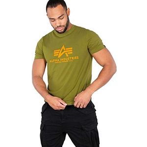 ALPHA INDUSTRIES Basic T-shirt voor heren - groen - S