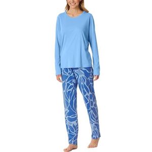 Schiesser Damespyjama Lange Broek Lange Mouwen Moderne Nightwear Pyjamaset, Lichtblauw_182547, 36, Lichtblauw_182547, 36
