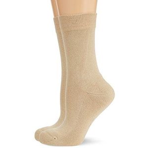 Hudson Dames Only Plush dubbele sokken, beige (sisal 0783), 35-38
