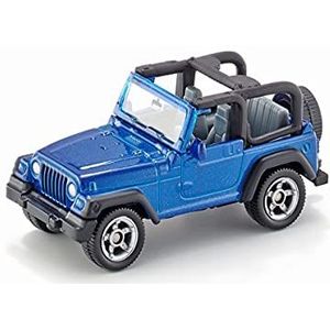 siku 1342, Jeep Wrangler, Metal/Plastic, Blue, Toy car for children, Trailer hitch
