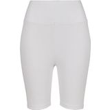Urban Classics Korte damesbroek met hoge taille, verkrijgbaar in vele verschillende kleuren, maten XS tot 5XL, wit, L Slank