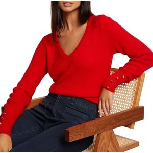 Morgan Sweatshirt voor dames, Rood, L