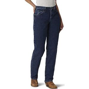 Wrangler Women's Blues Relaxed Fit Mid Rise Heavyweight Jean,Antique Indigo,16x30