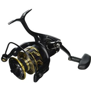 PENN Battle III Spinning Inshore Fishing Reel, HT-100 Front Drag, max van 15 lbs | 6,8 kg, Gemaakt met stevige volledig aluminium samenstelling voor duurzaamheid, 4000, zwart en rood