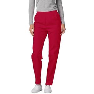 Adar Universeel Schrobben für Frauen - Taps toelopend utiliteit Lading Schrobben Broek - 503 - Rot - 3X