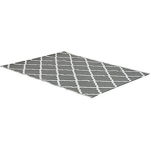greemotion buitentapijt Santo van 100% polypropyleen, grijs tapijt met patroon, onderhoudsvriendelijk tapijt voor binnen en buiten, ca. 200 x 150 cm