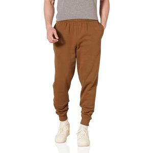 Amazon Essentials Men's Joggingbroek met fleece, Toffeebruin, XS