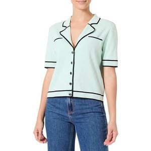 MORGAN Vest, Aloë/zwart, S