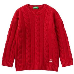 United Colors of Benetton Pullover voor kinderen en jongens, Rood 0 V3, 24 Maanden