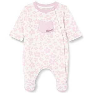 Chicco, Katoenen jumpsuit met voet, Meisje 0-24, Roze (906), 6 maanden