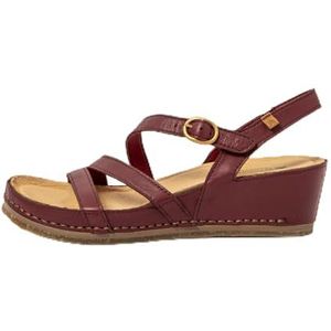 El Naturalista N5855 Picual Damessandalen met sleehak, Bordeaux, 36 EU